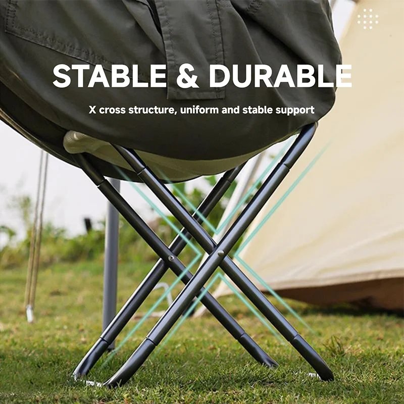 SUNNYFEEL Ultra Light 7075 Aluminum Alloy Folding Camp Stool Portable Compact Durable Outdoor Stool for Camping Hiking Fishing