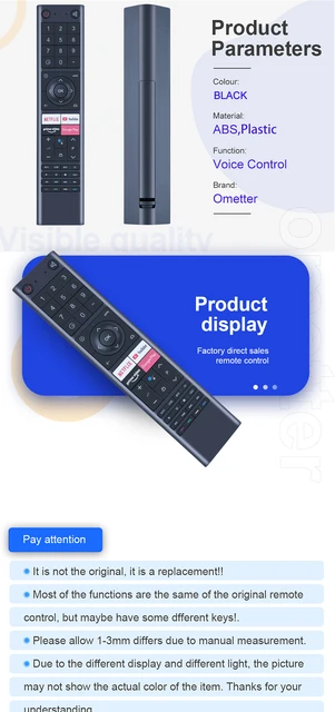 Télécommande Vocale Bluetooth, Pour Changhong Chiq Android Smart Tv L32g7h  U43g7h U50g7h U55g7h U65g7h - Télécommande - AliExpress