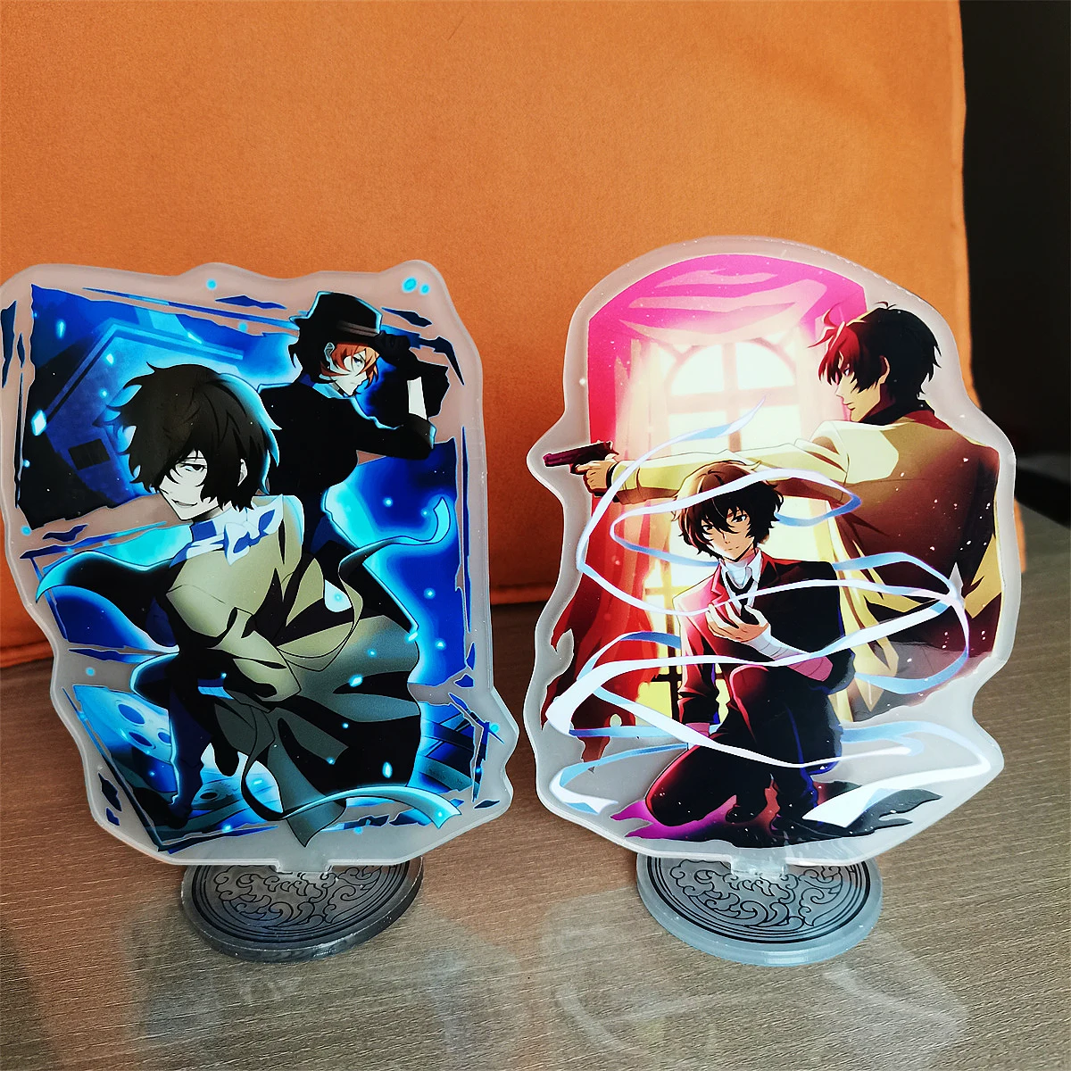 

JP Anime Bungou Stray Dog Figure Cosplay Acrylic Desktop Stands Nakajima Atsushi Dazai Osamu Edogawa Rampo Plate Fans Gift