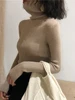 Turtleneck Sweater Womens 2024 Autumn Winter Tops Korean Slim Women Pullover Jumper Knitted Sweater Pull Femme Hiver Truien 5
