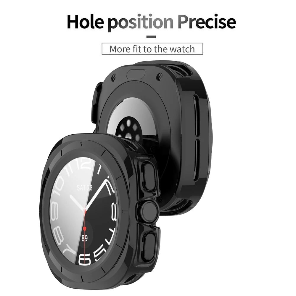 Galaxy Watch 7 Ultra Protective Case & All-Inclusive Tempered Glass Screen Protector