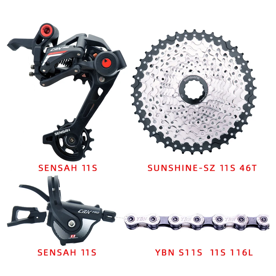 SENSAH CRX Pro 11 Speed Trigger Shifters + Rear Derailleurs
