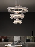 Round Modern Home Led Light for Living Room Nordic Led Ceiling Chandelier for Dining Room Indoor Living Room Pendant Lights 3