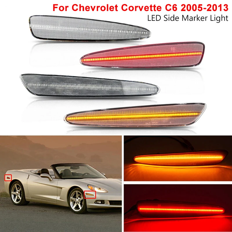 

4 шт., фонари для Chevrolet Corvette C6 2005-2013