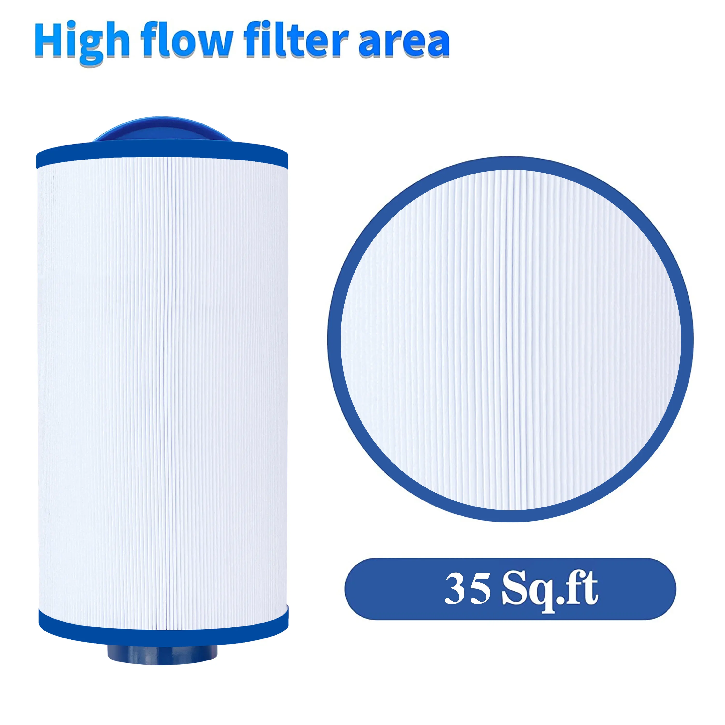 Cryspool Spa Filter Replacement for Unicel 4ch-935, PWW35L, 817-4035, Waterway 35 sq. ft. 2 Pack 5