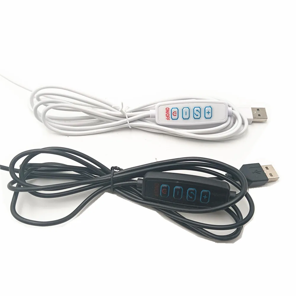 Dc 5V Led Dimmer Usb Port Power Supply Line Dimming Color-Matching Extension Cable With On Off Switch Adapter For Led Light Bulb