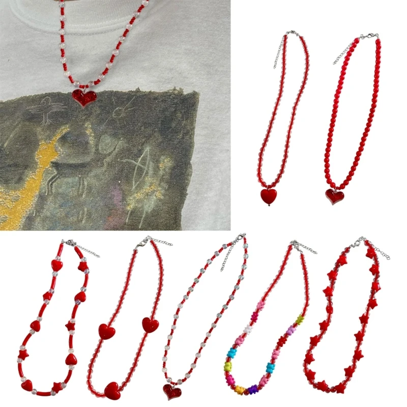 

Ожерелье с подвеской регулируемой длины, акриловый материал из сплава для повседневного использования