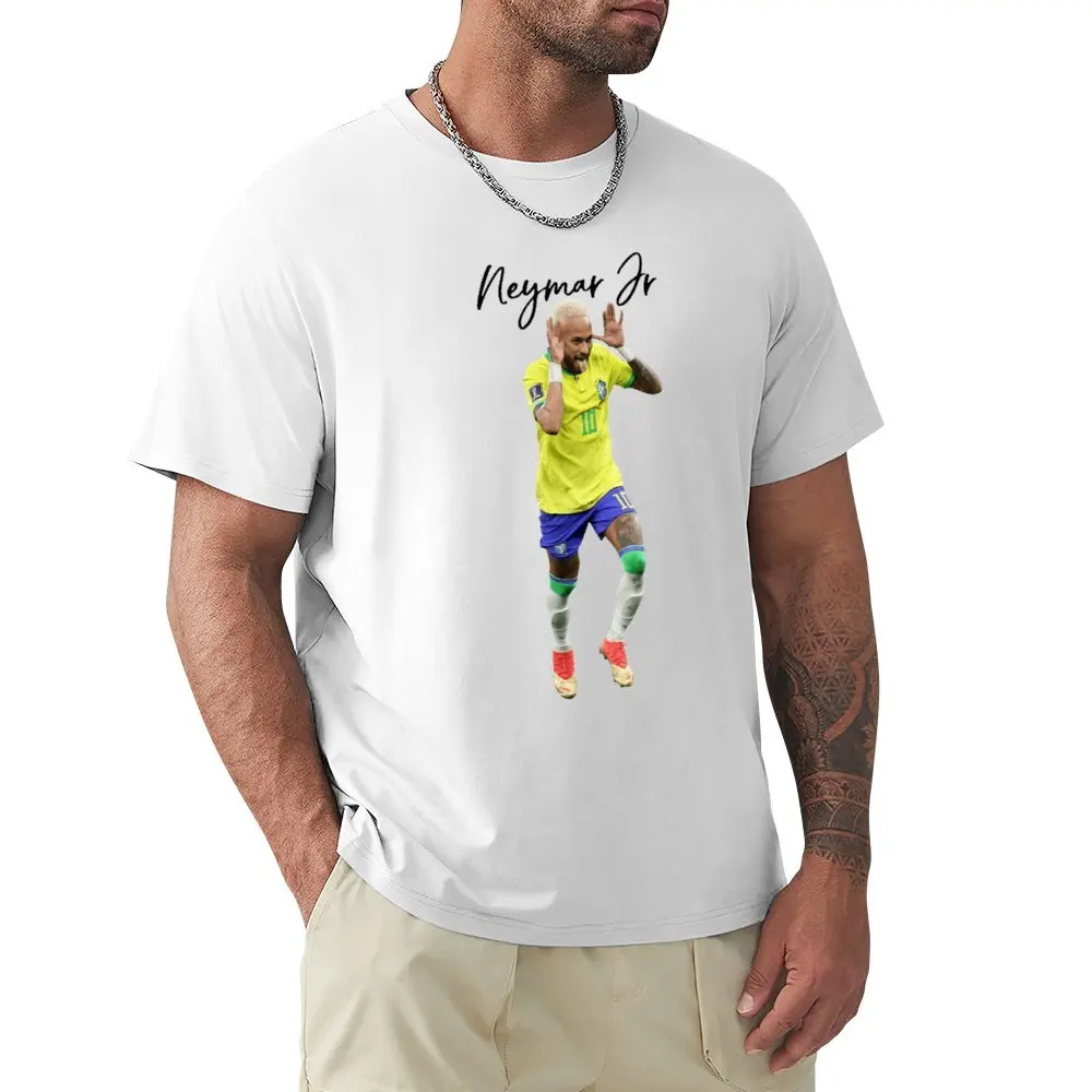 

Футболка с круглым вырезом Neymar и Jr для Бразилии, для празднования футбольного мяча, футболка 54, футболка с передвижным верхом, яркий смешной Топ, домашний американский размер