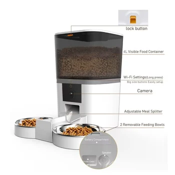 4L Automatic Pet Feeder with HD Camera - Image 3