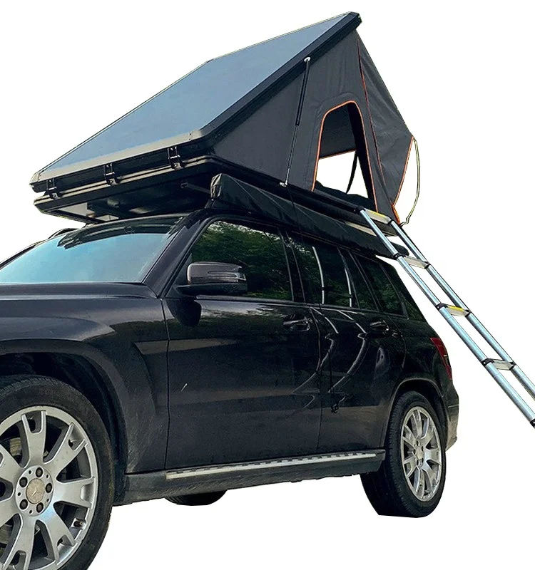 Light weight Aluminum Hard Shell Car Roof Tent Triangle Clamshell Roof Top Tent for SUV Camping