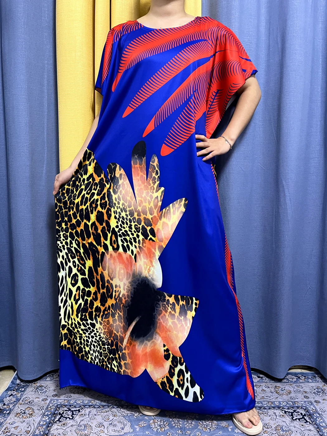 Muslim Abayas For Women 2023 Fashion Summer Pattern Printed Cotton Loose Femme Robe African Islam Nigeria Dresses Kanga Clothing