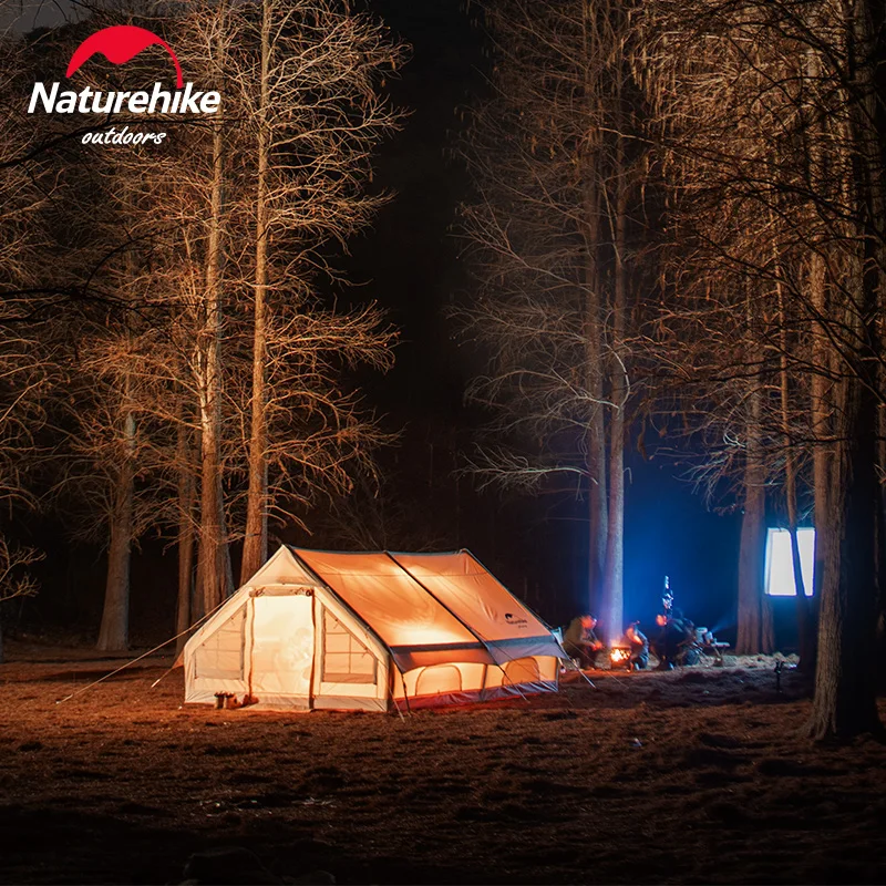Naturehike Air 12.0 Inflatable Tent Camping Shelter 4-5 People Outdoor Large Space Wall House Glamping Travel Tent Waterproof 2