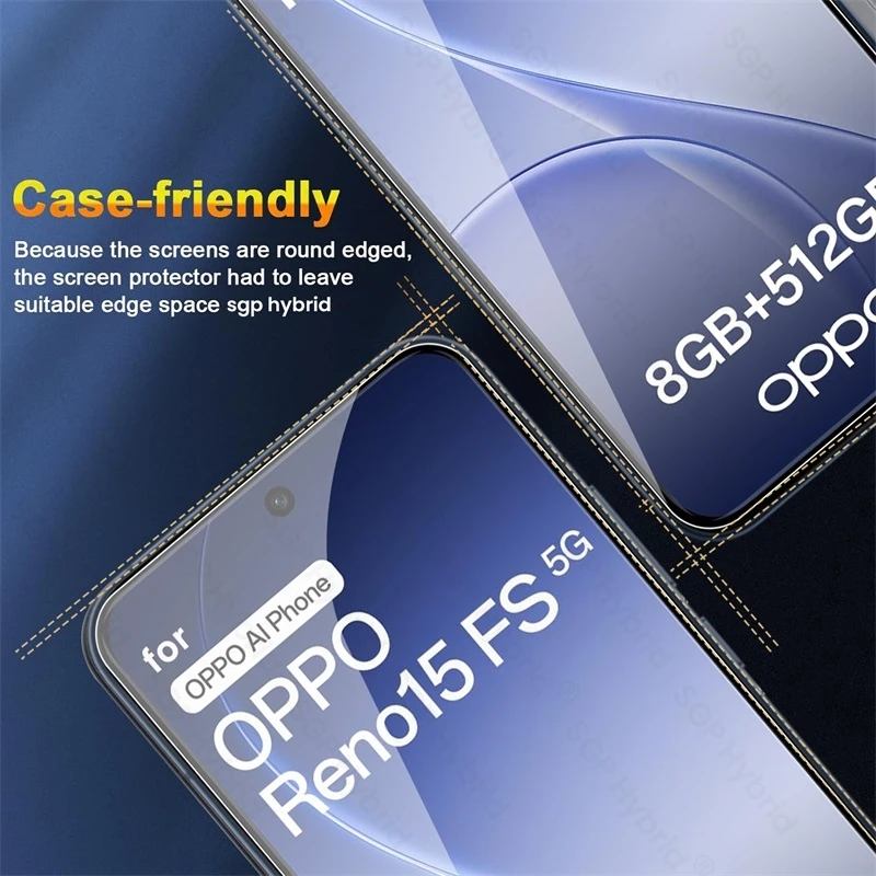 Clear Tempered Glass Screen Protector Set with Phone Case - 3-Pack