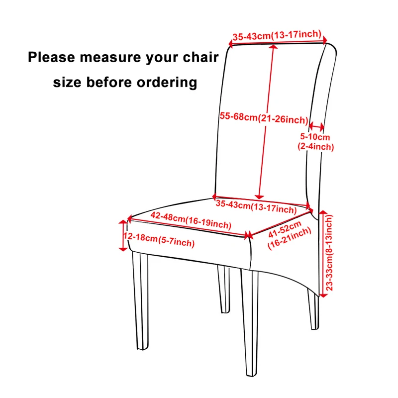 Waterproof XL Size Chair Cover Stretch Dining Seat Cover With Back Long Back Cover Chair Washable For Home Wedding Hotel Banquet 2
