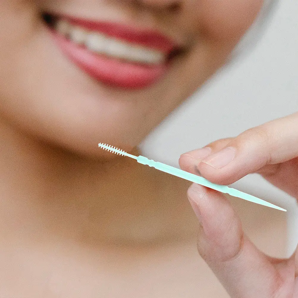 200개입 치간 칫솔, 교정기용 치아 세척 도구, 교정기 클리너, 치아 사이 칫솔