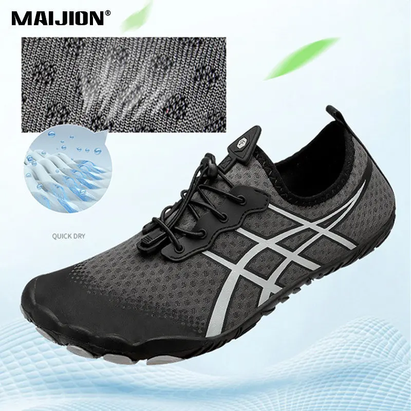 Aqua Shoes Elastic Breathable Water Sports Shoes For Men Women Boating Kayaking Quick Dry Nonslip Barefoot Upstream Wading Shoe