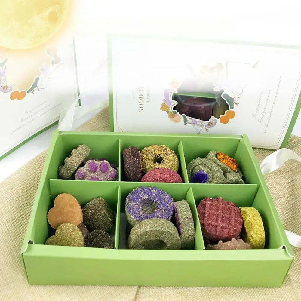 

Small Pets Hamster Grinding Teeth Cake Cookie Rabbit Grinding Teeth Grass Cake Molar Chew Bite Toy Snack Accessories