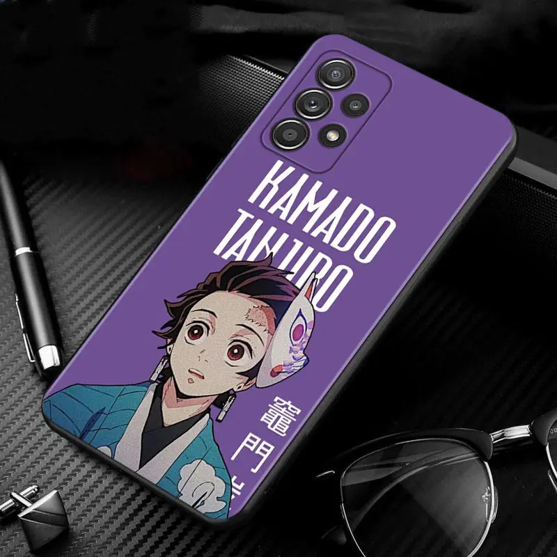 cute phone cases for samsung  Cartoon Demon Slayer Agatsuma Zenitsu Case For Samsung GALAXY A51 A71 A41 A31 A13 A11 A01 A72 A52 A42 A32 A22 A52s A21s A02s A12 kawaii phone case samsung