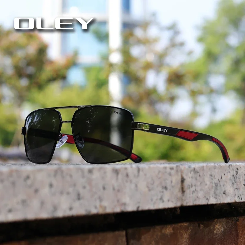 JULI Design occhiali da sole polarizzati per uomini donne, protezione UV400 occhiali da sole rettangolari, ideale per guidare il tempo libero 8806  200000297