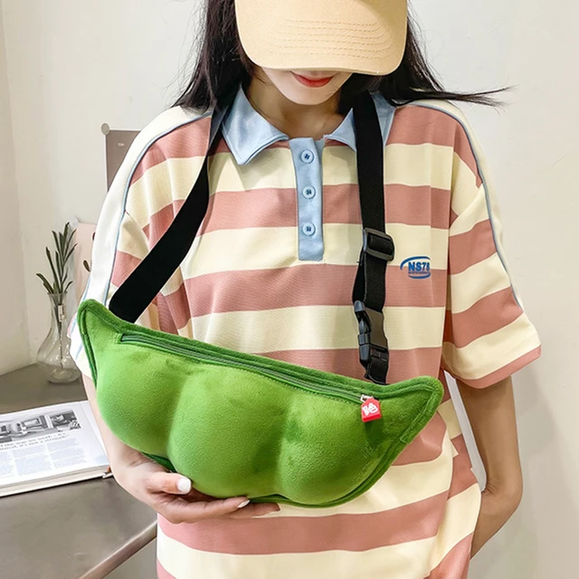 Women Cute Fanny Pack Green Funny Waist Bag Plush Beach Travel Banana Hip  Bum Zip Chest Bags Women Belt Bag For Girls - AliExpress