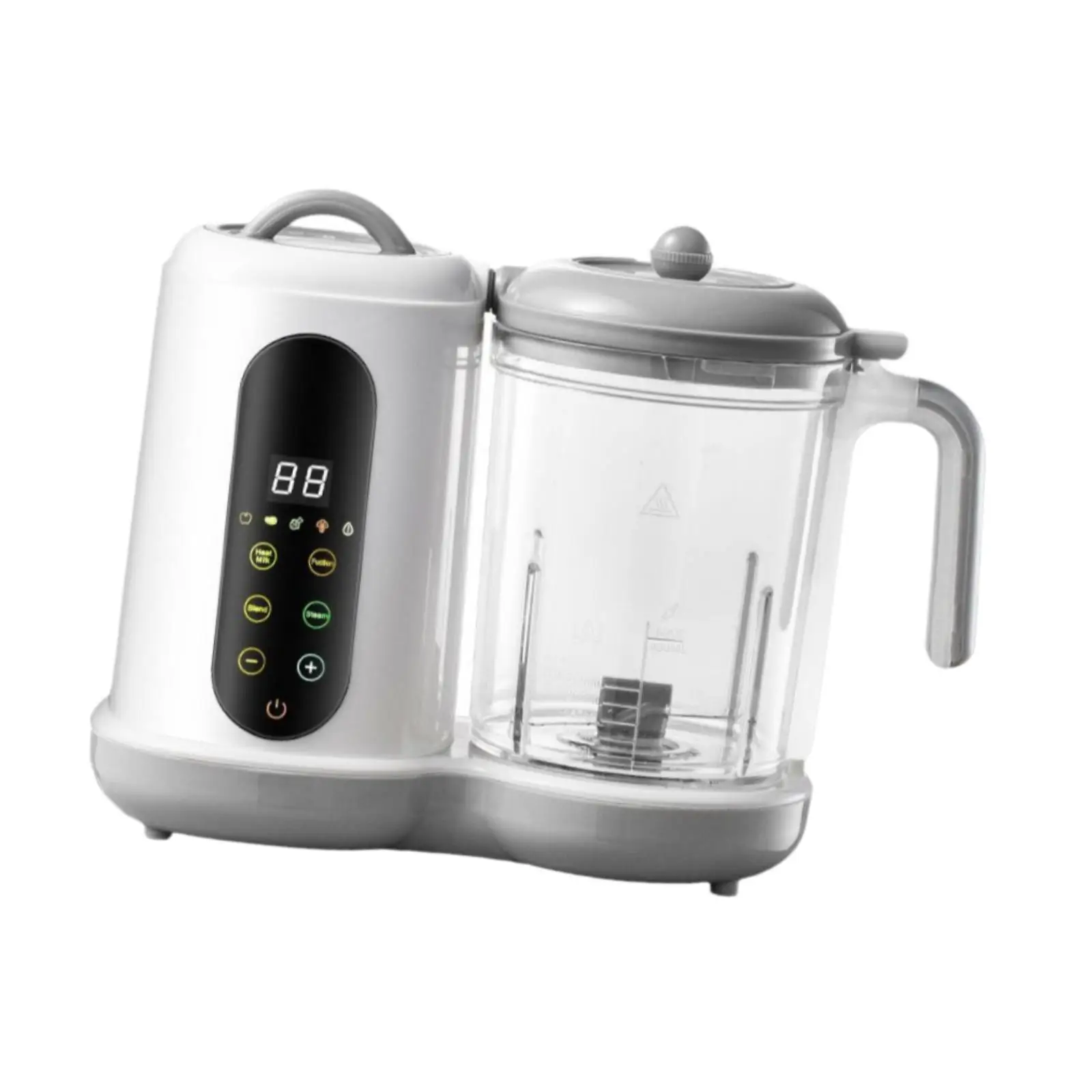 Baby Food Processor Steamer Auto Cooking Grinding Chopping Reheating Food Warmer for Camping Travel Picnic Kitchen Birthday Gift