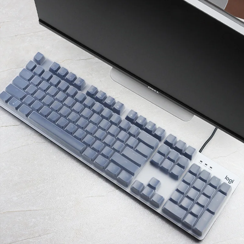 Enhanced Transparent Waterproof Silicone Keyboard Cover - Clear/Black/Pink