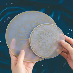 Creative Cutting Board Round Translucent Pad Multi-spec Hand-carved Cutting Board Kawaii Scrapbook Board Craft Tool