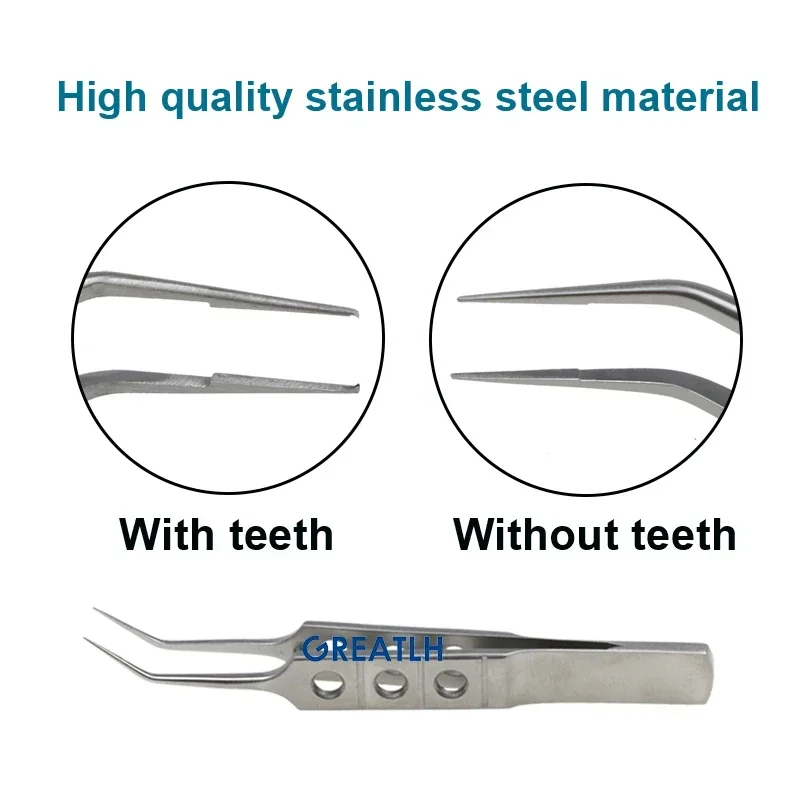 Ophthalmic Corneal Forceps Eye Forceps Stainless Steel/Titanium Eyelid Tools Ophthalmic Instrument, ophthalmic surgical instruments