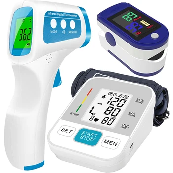 Medical Automatic Pressure Tonometer Tensiometer Heart Rate Pulse Meter BP Monitor Healthy Digital Arm Blood Pressure Meter Cuff 1