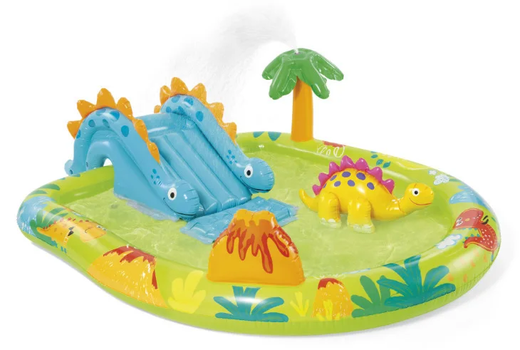 Environmental Protection PVC Thickened Volcanic Island Dinosaur Park Pool Inflatable Children's Family Pool 5