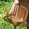 Wicker Picnic Basket with Handle Open Top Garden Harvest Basket Fruit Vegetable Easter Candy Eggs Gathering Baskets 1