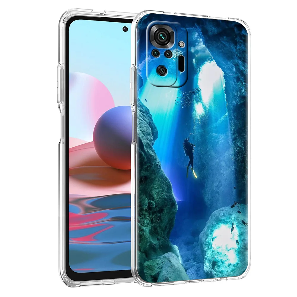 Scuba Diving Soft TPU Phone Case Cover