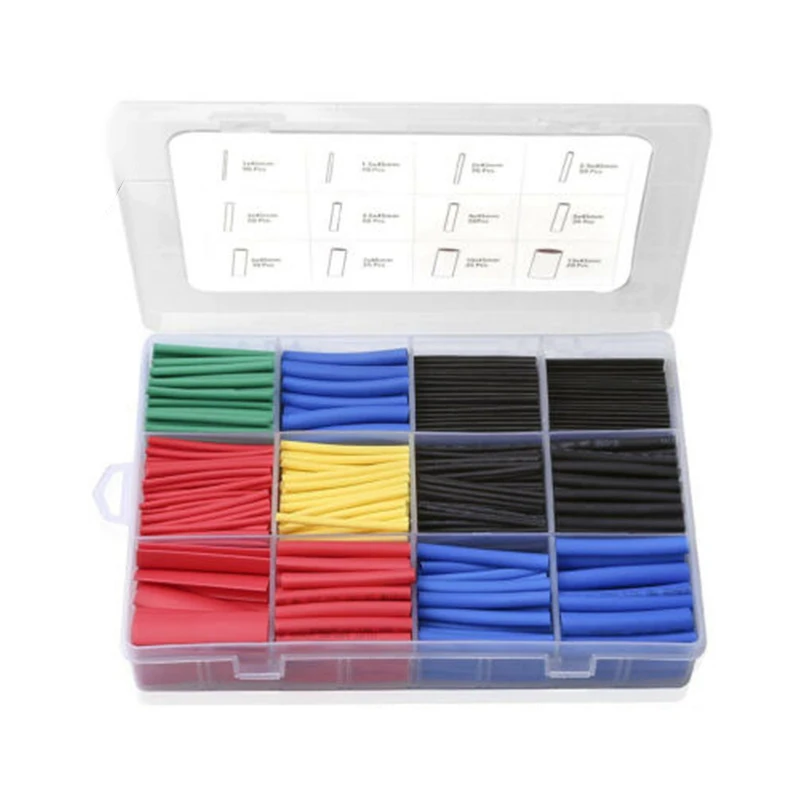 

560Pcs Heat Shrink Tubing Insulation Shrinkable Tube Car Assorted Electrical Cable