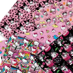 Hello Kitty 140x50CM Cartoon cotton fabric Patchwork Tissue Kid Home Textile Sewing Doll Dress Curtain Polyester cotton Fabric