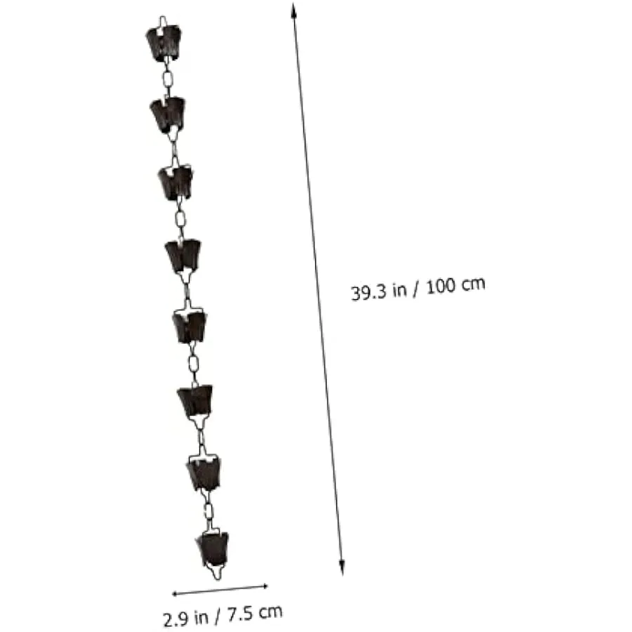 Garden Rain Chain Guttering Rain Bells Chains Gutters Compact Umbrella Chain for Bell Sprinkler Gutter Adapter Hose