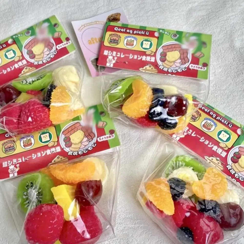 Anti-stress Squishy Fruit Toys Slow Rising Rice Ball Sensory Toy Stress Reliever Pinch Decompression Toy Fidget Toy Funny Toys 5