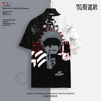 Japanese Anime Curse The Spirit Gojo Satoru Anime Around Men's And Women's Short-Sleeved T-Shirt Men Oversize New Casual T-Shirt 1