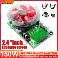 200V 150W Adjustable Constant Current Electronic Load Battery USB Tester DC 12V 24V Lead-acid lithium Discharge Capacity Meter 1