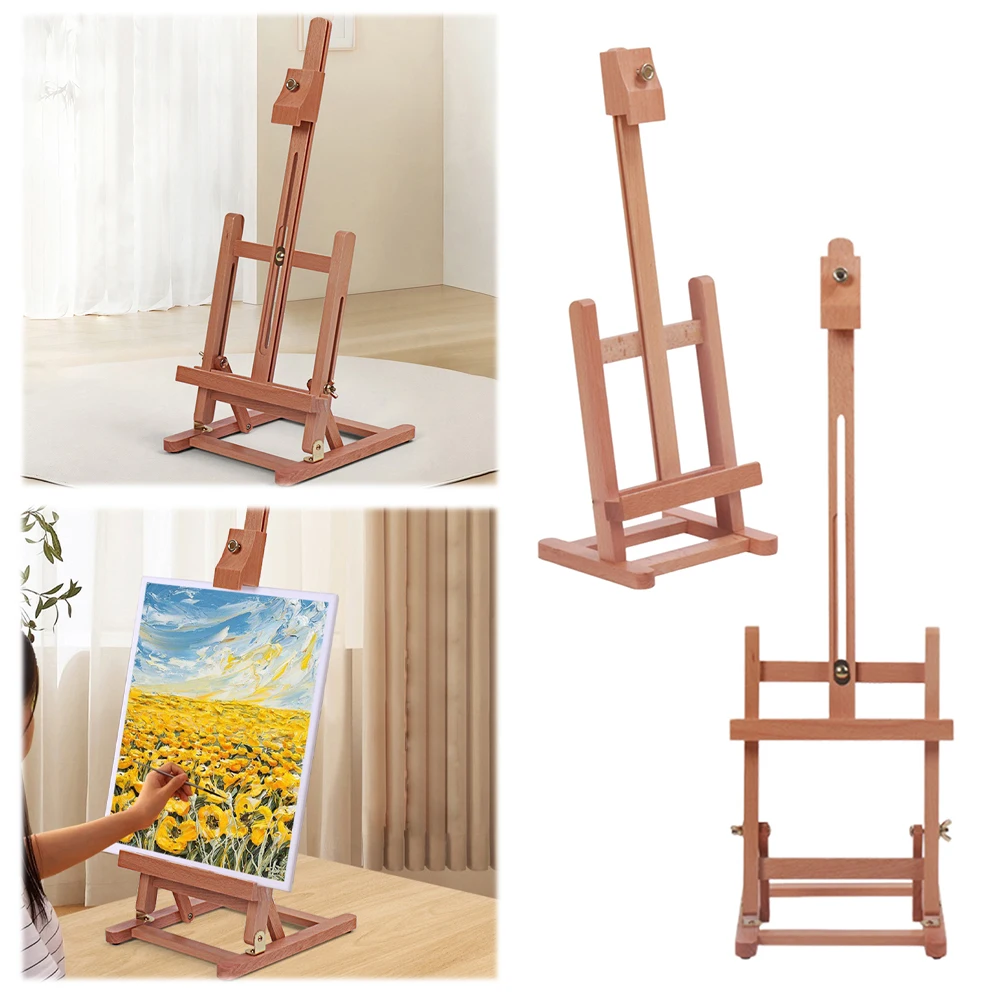 Tabletop Wooden Easel Desktop Painting Stand Portable Table Easel for Artist Beginners & Teens
