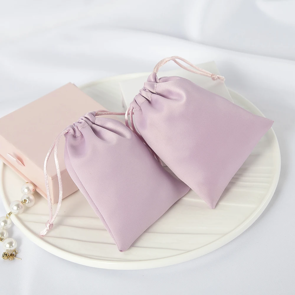 Silk Gift Bag Jewelry Presents Pouches for Earrings Necklace Christmas Jewellery Wedding Favors Candy Package Can Personalized