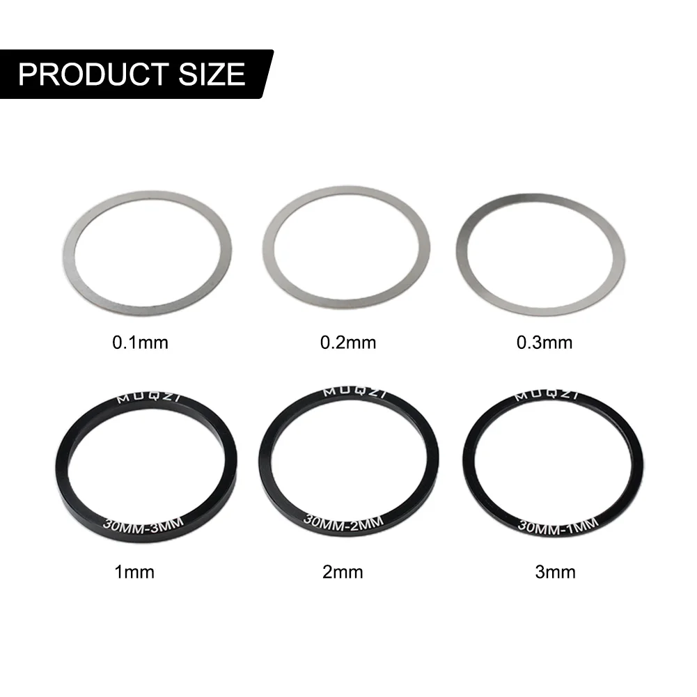 6 stücke Fahrrad Ersatzteile Tretlager Unterlegscheiben Kurbelgarnitur Unterlegscheibe 24/29/30mm Für BB86/91/92/PF30/BB30 Aluminium Legierung Spacer – Detail 12