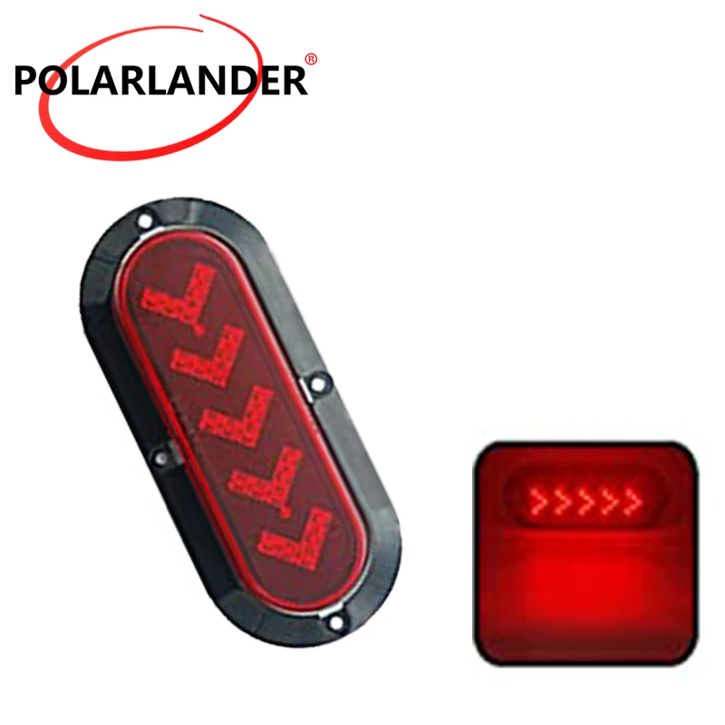 

Овальные красные фонари поворота, 2 шт., 12 В, 25 светодиодов