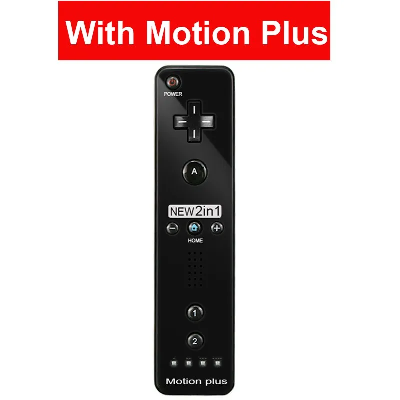 Wireless Remote Gamepad Controller Compatible Nintendo Wii Console Nunchuck Remote Control Joystick Joypad Optional Motion Plus 