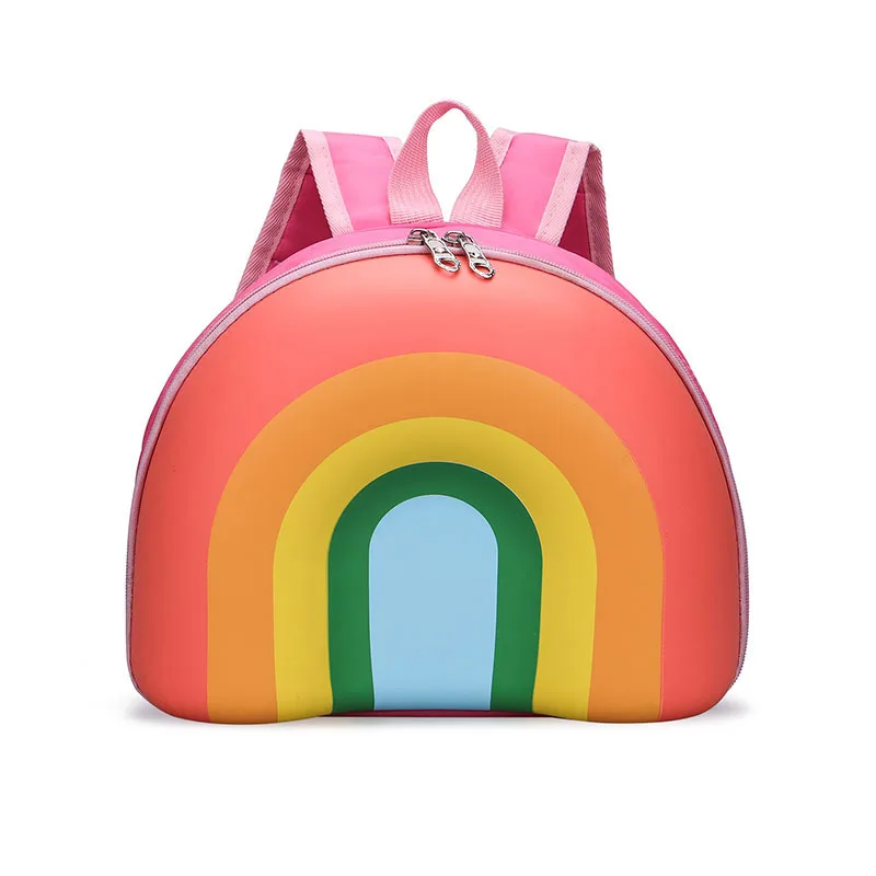 Children's Backpack Kindergarten Small Backpack Children's Rainbow Cake Image Large Opening Waterproof Backpack Kindergarten 5