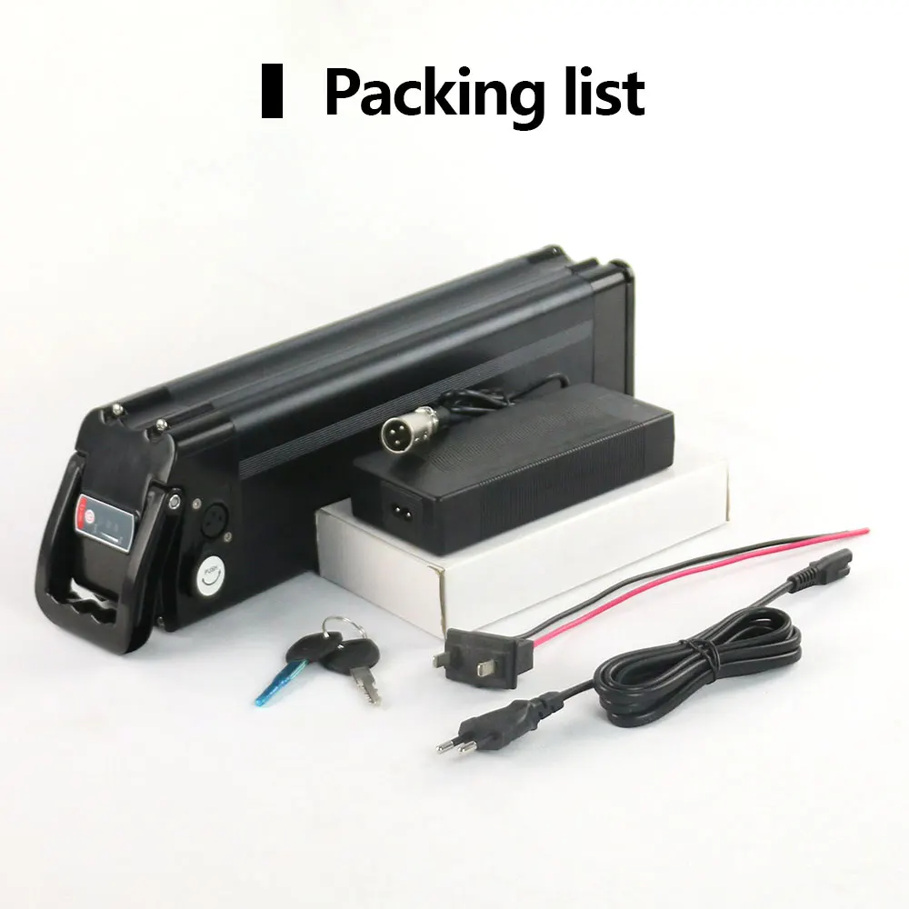 R TEAM Batterie De Vélo électrique 48 V 15 Ah Avec Chargeur, Port USB, Batterie Au Lithium Pour Moteur 1000 W 750 W 500 W 250 W (Bafang, AW, La Plupart Des