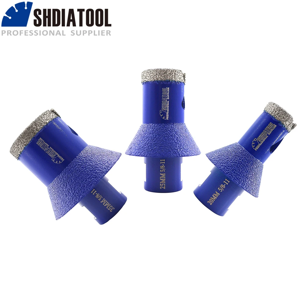 SHDIATOOL 1pc Diamond Vacuum Brazed Chamfering Enlarging Drilling Grinding Trimming Reaming Holes Tiles Ceramic Tile Ceramic