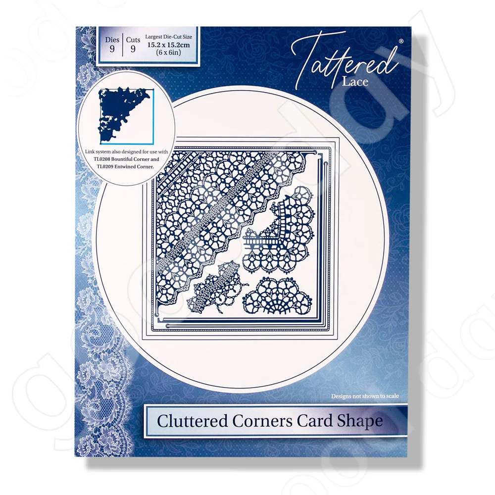 

Cluttered Corners Card Shape Metal Cutting Dies Scrapbook Diary Decoration Embossing Template Diy Greeting Card Handmade New
