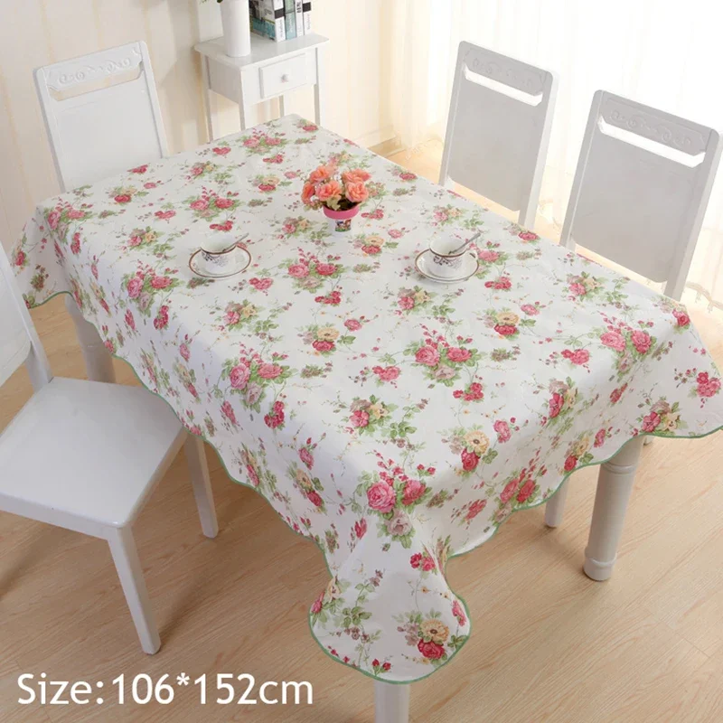 152x106CM Table Cloth Waterproof Rectangular Square Garden Table Cover Stain Tablecloth Oilcloth Mantel Mesa Impermeable Tapete