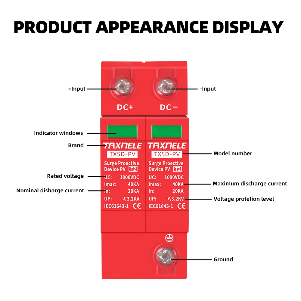 High-Performance Solar Photovoltaic Surge Protector and Lightning Arrester