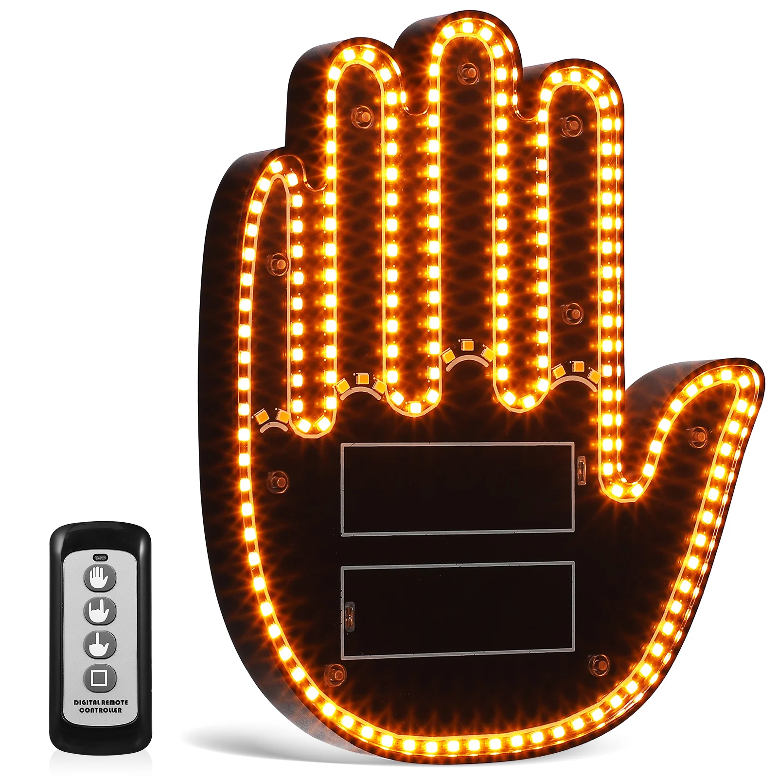 Car Finger Light Hand Gesture Light For Car Window Light Up Sign Gesture Turn Signal